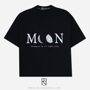 تیشرت باکسی طرح MOON پنبه سوپر درجه یک بسیار پرفروش